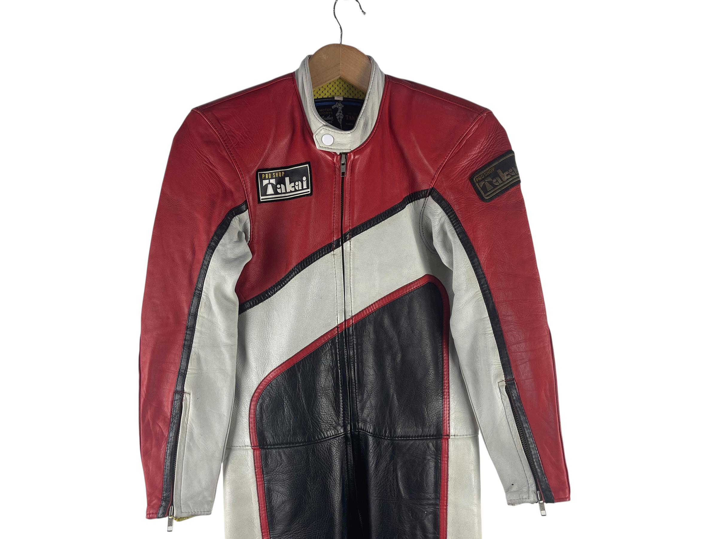 PRO SHOP TAKAI バイクスーツ Vintage TAKAI Pro Shop Racing Leather Suit: 1-piece Motorcycle