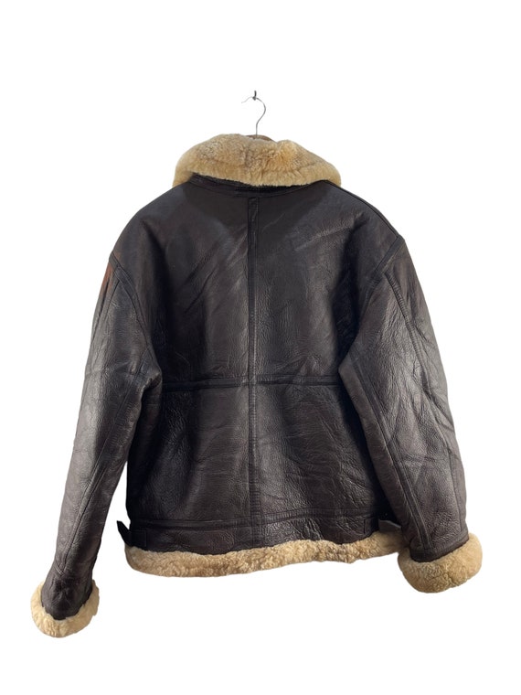 ジャケット・アウター Old US ARMY AIR FORCE B3 Flight Jacket Vintage Type B-3 Bomber Flight Jacket Leather Sheepskin US