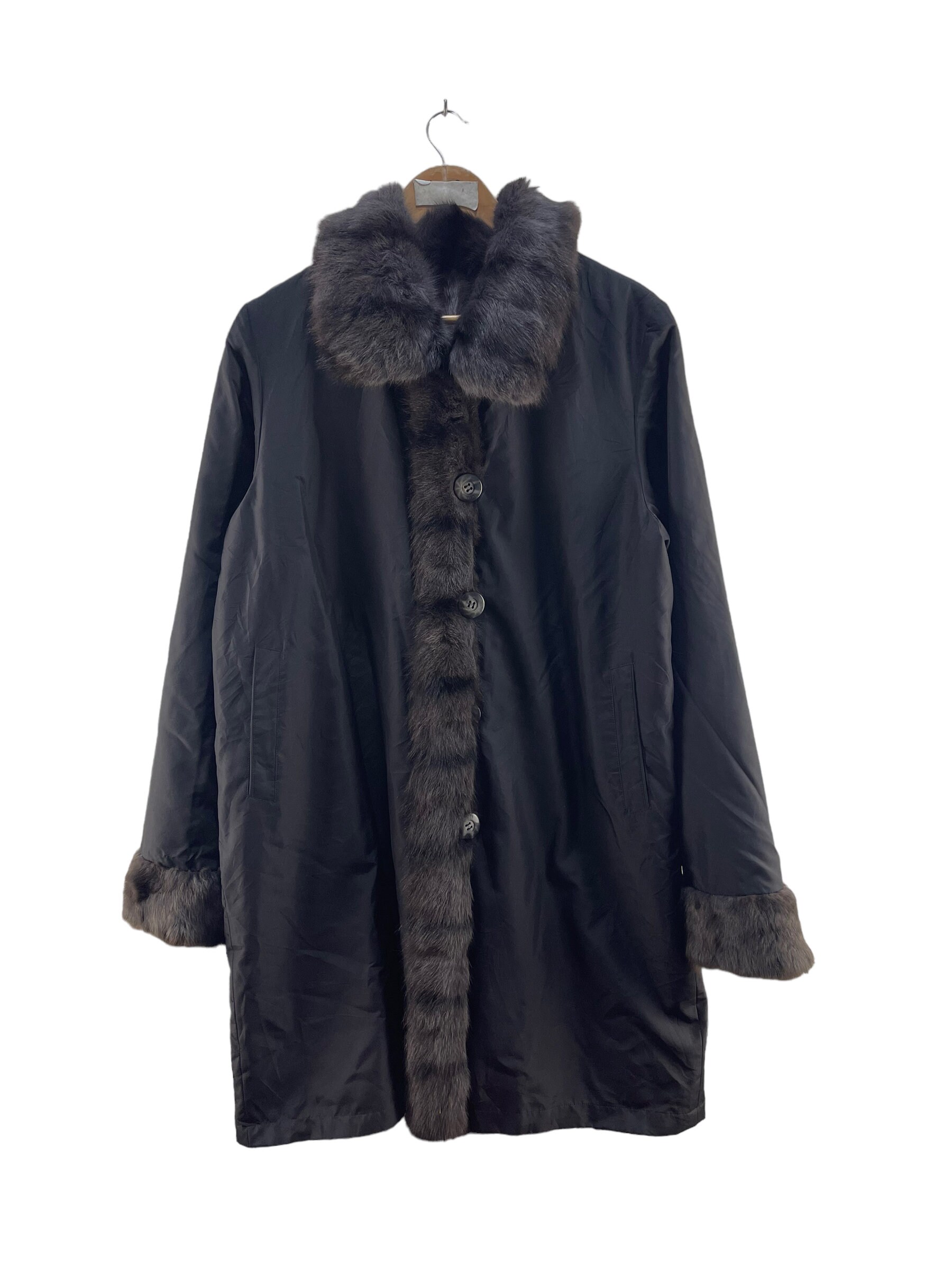 ジャケット・アウター 80s balmain cashmere super long far coat Vintage Balmain Paris Faux Fur Reversible Jacket - Etsy Canada