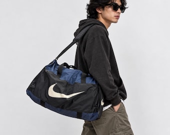 Nike 1990s Big Swoosh Nylon Duffel Bag