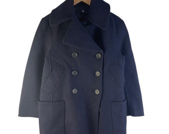 Uniqlo +J Jil Sander Double Face Wolle Peacoat Navy