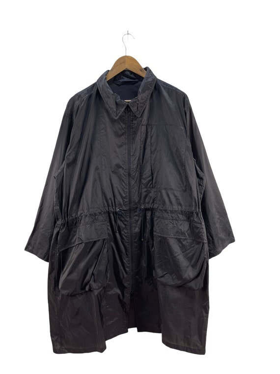ノ*ト様 名作 ISSEY MIYAKE WINDCOAT 収納フード付 濃紺 Issey Miyake Windcoat 80s Miyake Windcoat 90s Miyake Orange