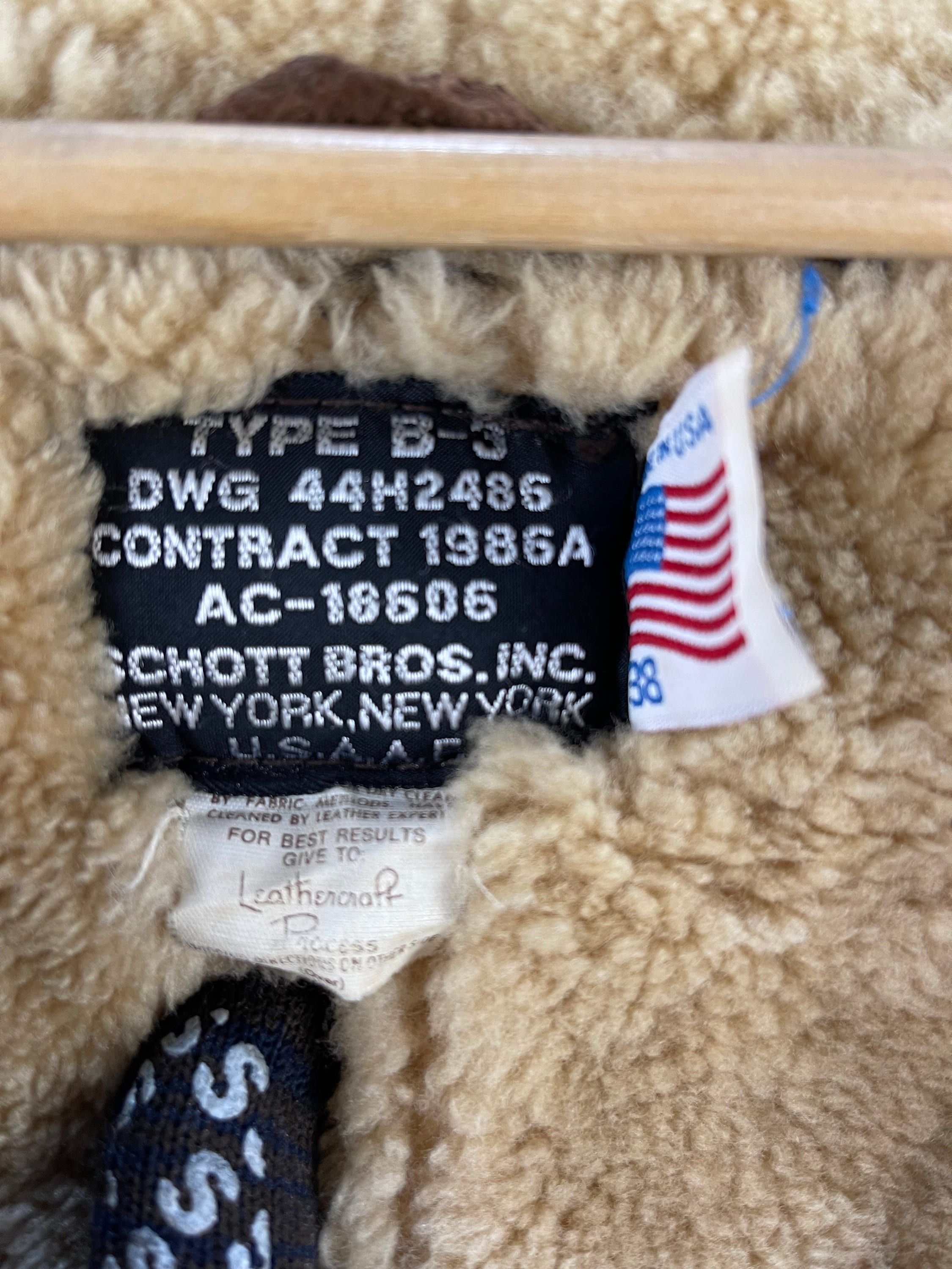 Vintage Schott B 3 Type 3 Sheep Skin Leather Jacket - Etsy 