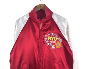 Vintage Ryu Sport Embroidery Logo Jacket - Etsy Vintage Ryu Sport Embroidery Logo Jacket - Etsy