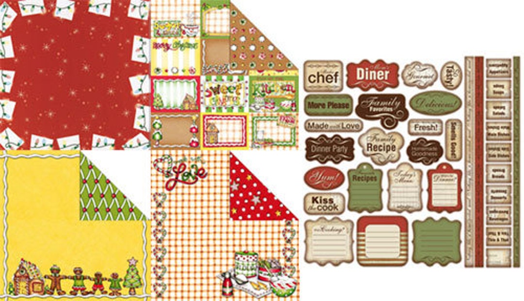 Christmas Baking Scrapbooking Kit 464 Baking Scrapbooking Kit Baking