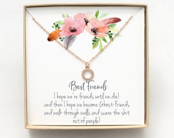 Best Friend Necklace:BFF Necklace Gift / Best Friend Gift Jewelry / Best Friend Necklace Gift / BFF Gift Jewelry / Long Distance Friend Gift