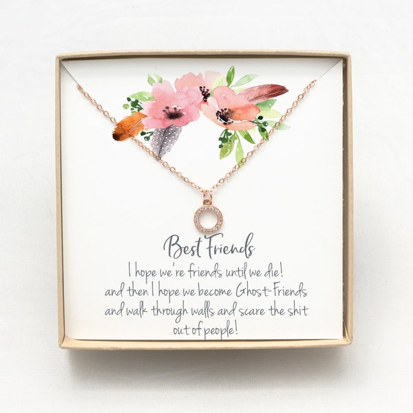 Best Friend Necklace:BFF Necklace Gift / Best Friend Gift Jewelry / Best Friend Necklace Gift / BFF Gift Jewelry / Long Distance Friend Gift