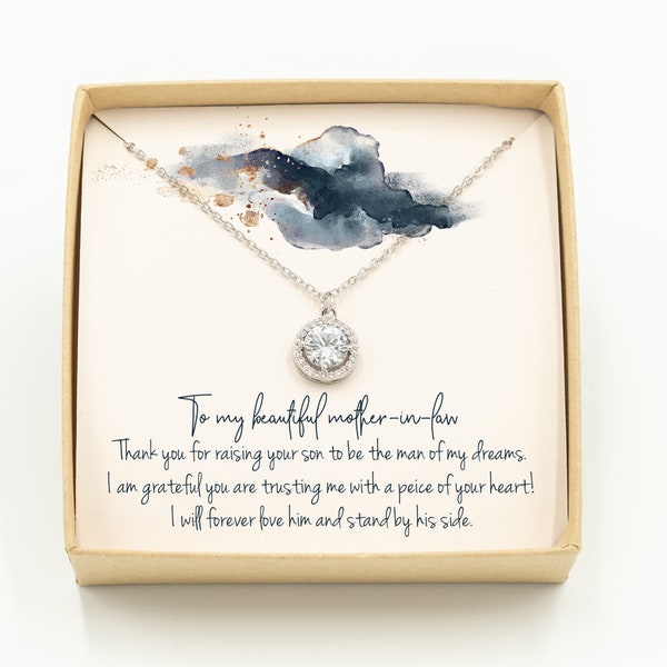 Mother of The Groom Necklace / Mother of the Groom Gift / Mother In Law Necklace / Mother In Law Gift / Mother of the Groom Gift From Bride