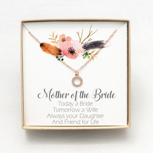 Presente Mãe da Noiva | Presente da mãe da noiva da filha | Mãe da noiva colar | Presente para mamãe