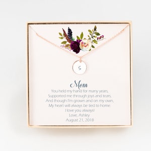 Mutter der Braut Geschenk / Mutter der Braut Geschenk von Tochter /Mutter der Braut Halskette / Probe Abendessen / Eltern der Braut / Stempel