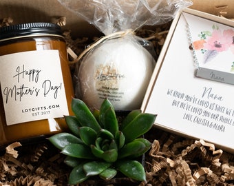 Mother's Day Gift Box for Nana / Gifts For Mother's Day / Gifts for Nana / Succulent & Candle Gift Boxes / Mother's Day Gift Box /Relax Gift