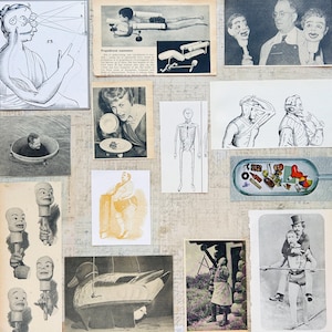 Oddities ephemera pack - add some weirdness to your junk journaling and paper art projects.