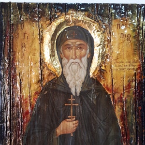 St. Patapios of Thebes Icon - Orthodox Greek Byzantine Wooden Icons
