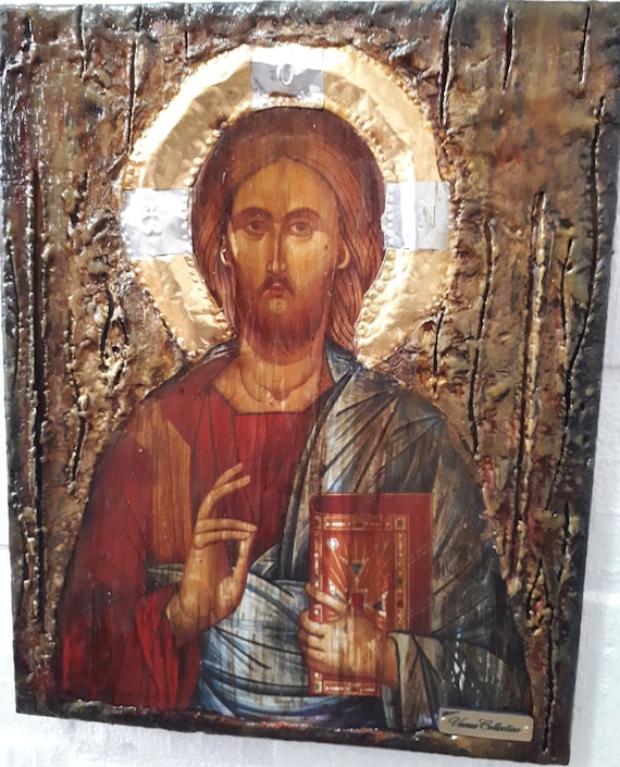 全能者イエス・キリスト - 正統派ビザンチンギリシャ製アイコン