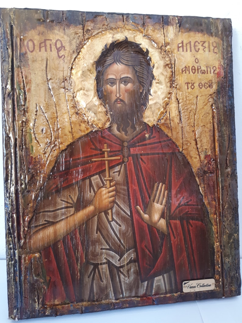 Saint Alexios the Man of God Icon Greek Russian Byzantine - Etsy