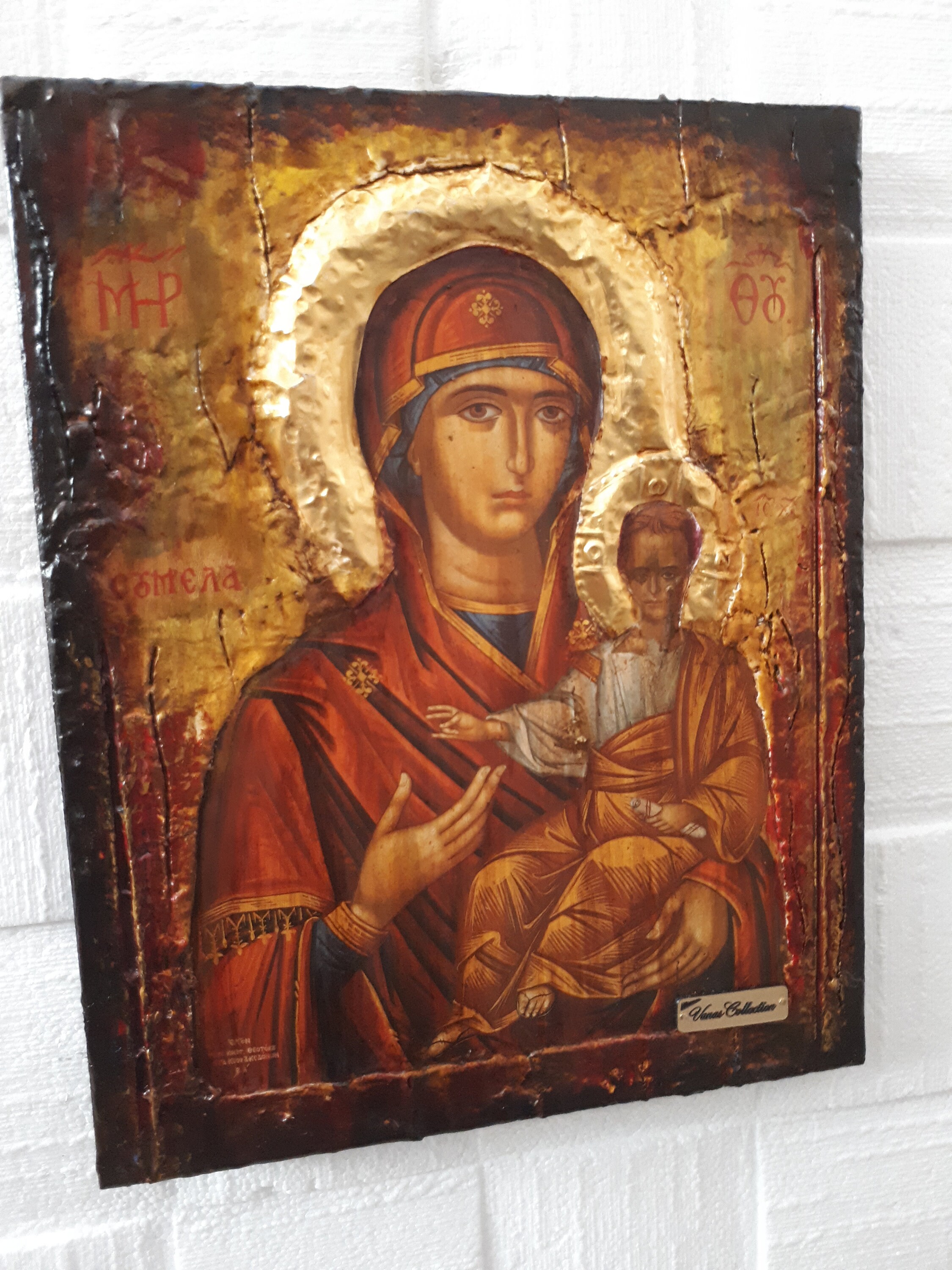 Panagia Virgin Mary of Soumela Greek Handmade Orthodox Byzantine ...