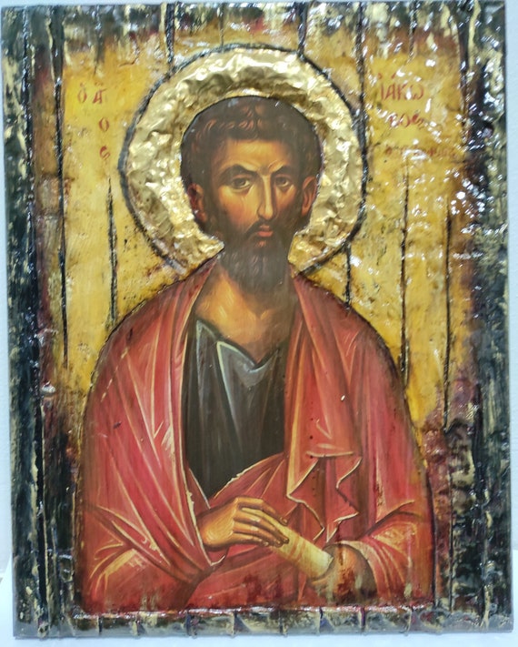 Saint James the Apostle. Iakovos Icon-Greek Orthodox Byzantine Icons -Antique Style