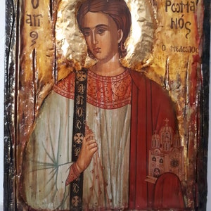 Saint St. Romanos the Melodist icon on Wood Icon-Orthodox Greek Christian Catholic Icons