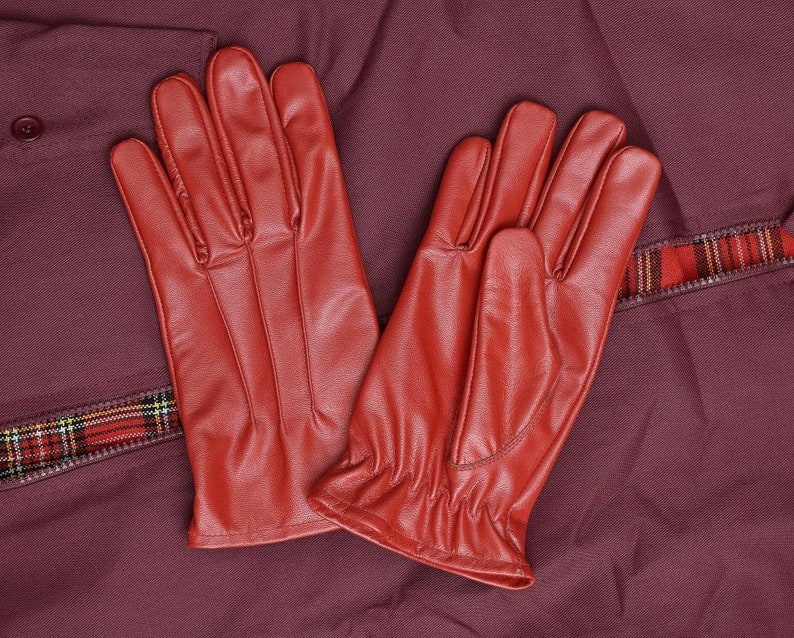 Victorian Mens Dress Leather Gloves