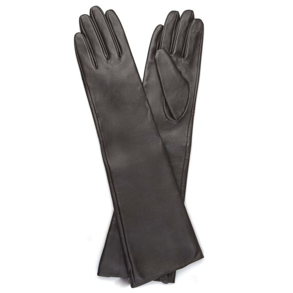 leather evening gloves