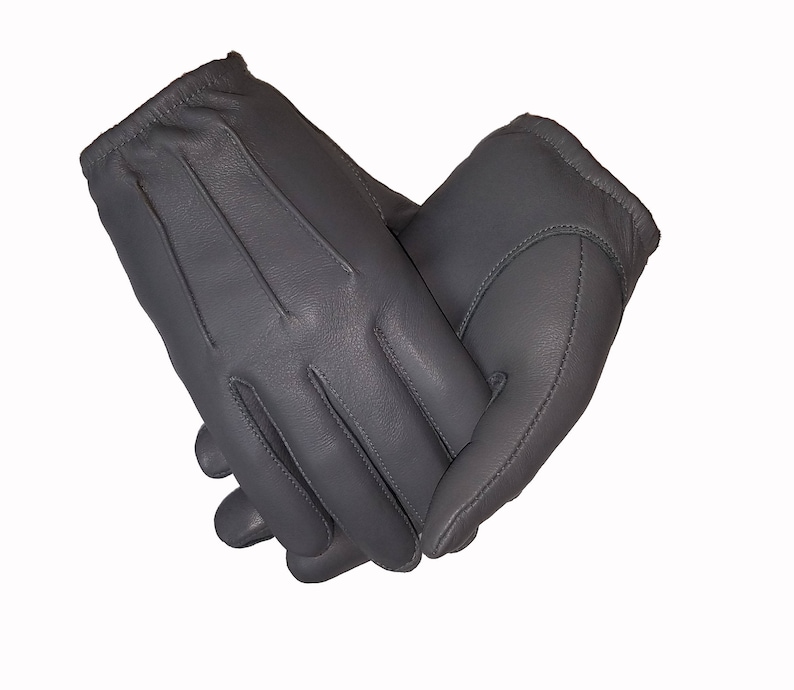 Ergonomic Cut leather Police driving gloves