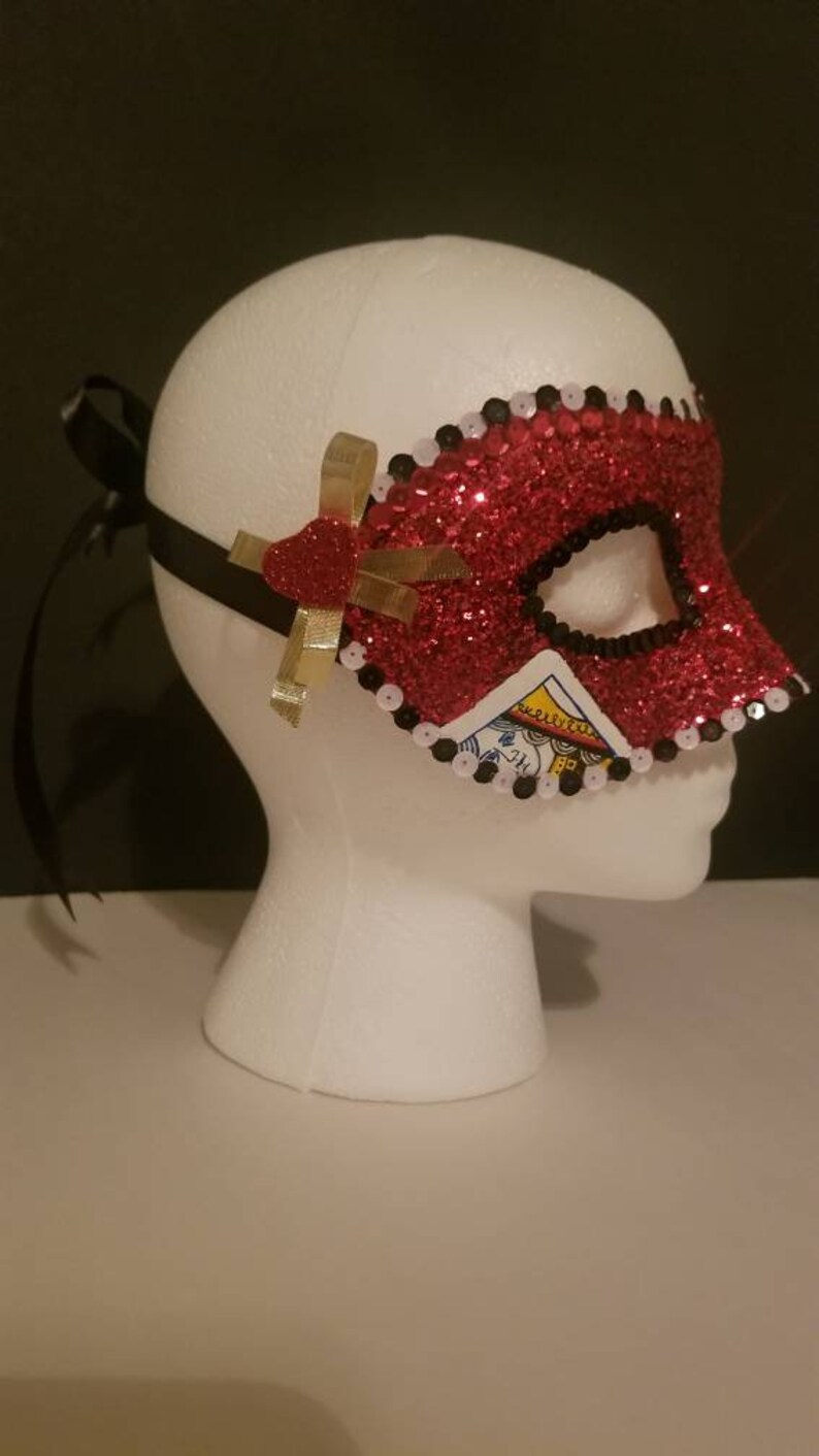 Made To Order Queen of Hearts Mask