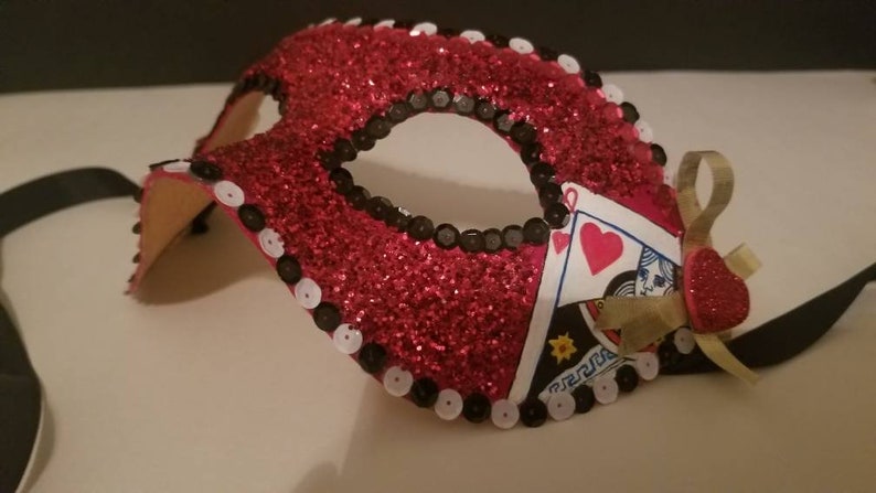 Made To Order Queen of Hearts Mask