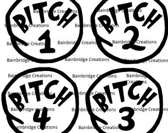 Bitch 1 bitch 2 | Etsy