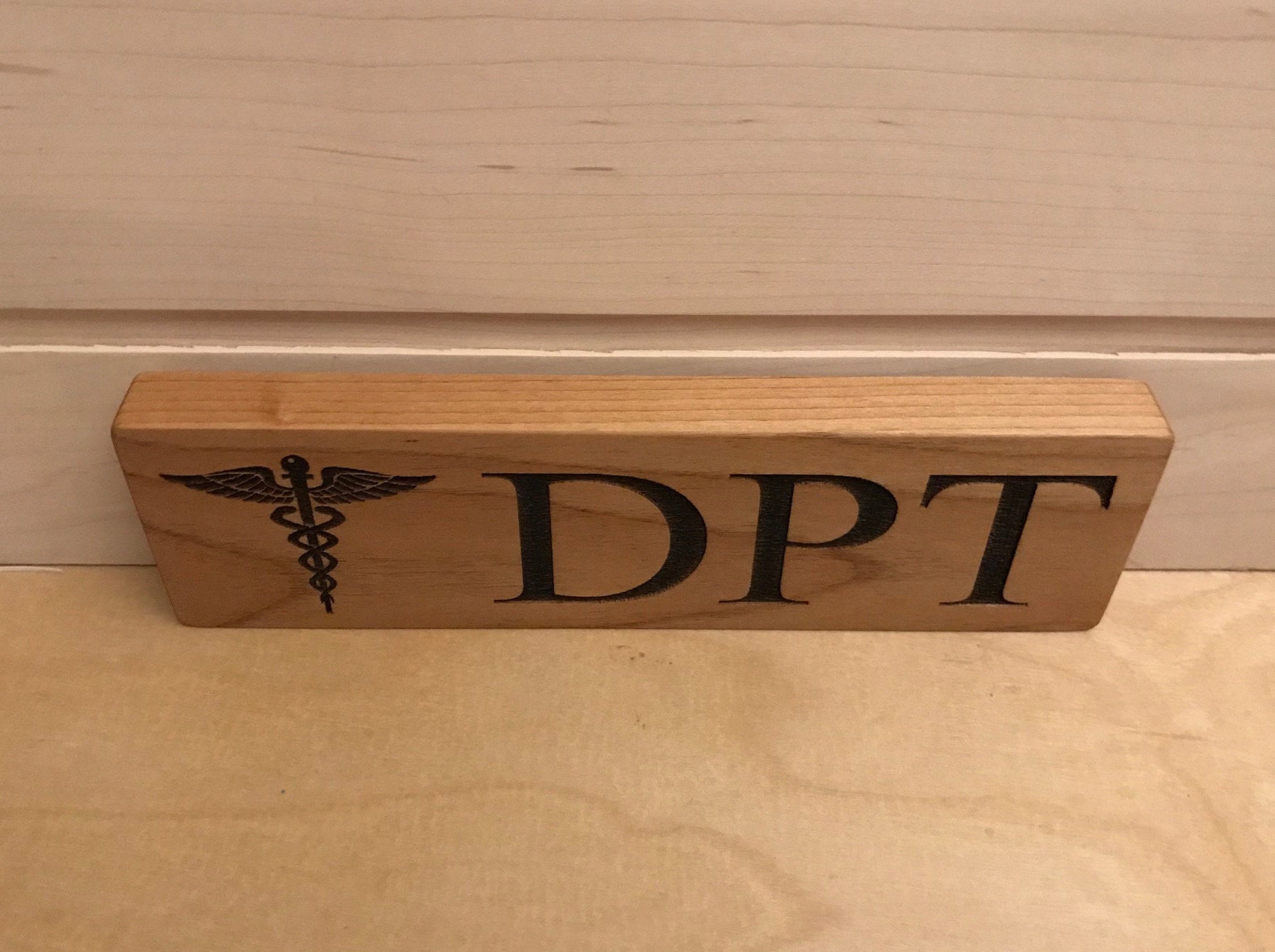 DPT, Wood Block, Laser Engraved, PT Gift, PT Graduation, Physical ...