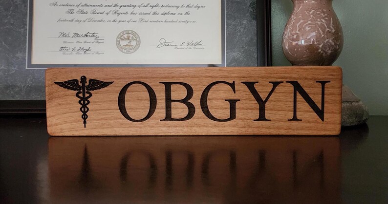 OBGYN Laser Engraved Sign, OBGYN Graduation, Labor and Delivery ...