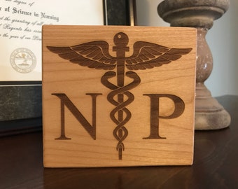 Nurse Practitioner, NP Caduceus, Nurses Gift, Nurses Graduation, Nurse Practitioner Gift, Nurses Appreciation, Nurses Week, Medical Art