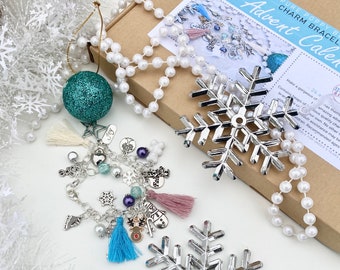 Snowflake Charm Bracelet Jewellery Making Advent Calendar