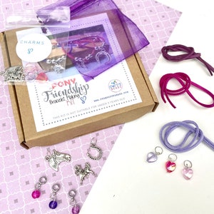 Pony Friendship Bracelet Making Craft Kit x 3 I Parties or Party Bags of 5/10/15 I Gifts image 3