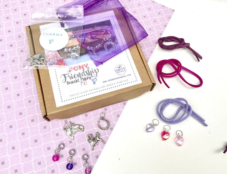 Pony Friendship Bracelet Making Craft Kit x 3 I Parties or Party Bags of 5/10/15 I Gifts image 3