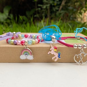 Unicorn and Rainbow Deluxe Craft & Jewellery Making Kit, Gift for Girls, Sleepover Kit image 5