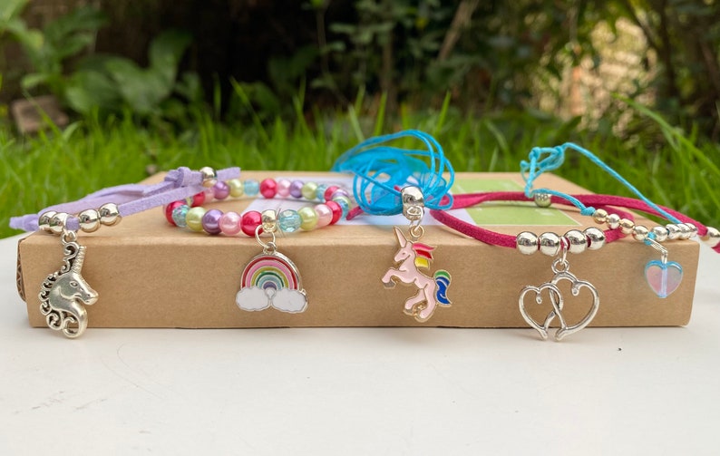 Unicorn and Rainbow Deluxe Craft & Jewellery Making Kit, Gift for Girls, Sleepover Kit image 5