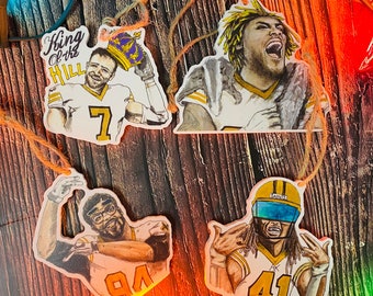 New Orleans Saint Ornament 4 Pack