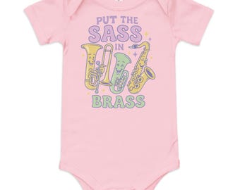 Sass in Brass Onesie