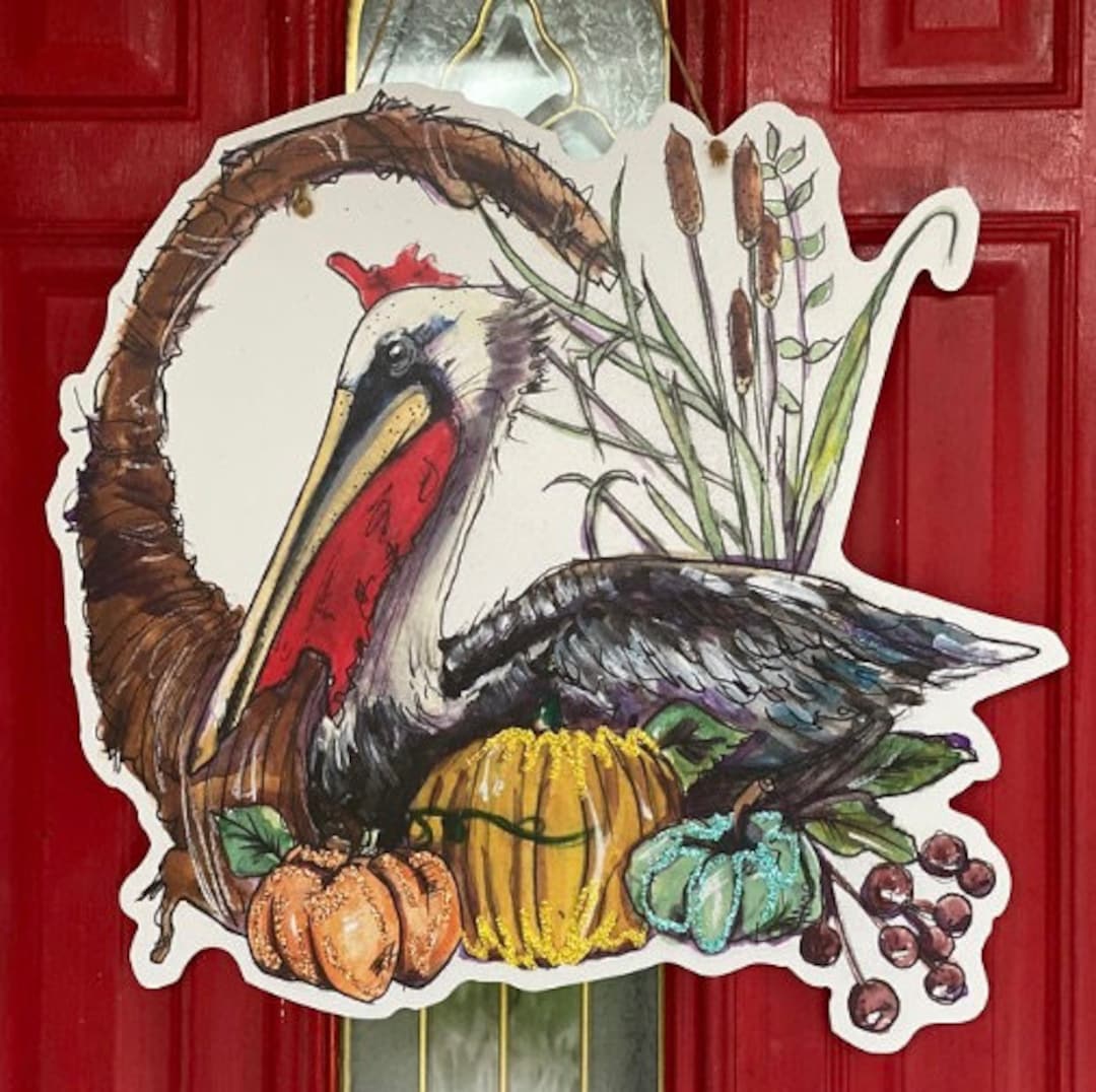 Cajun Turkey Door Hanger New Orleans Art, Door Hanger, New Orleans