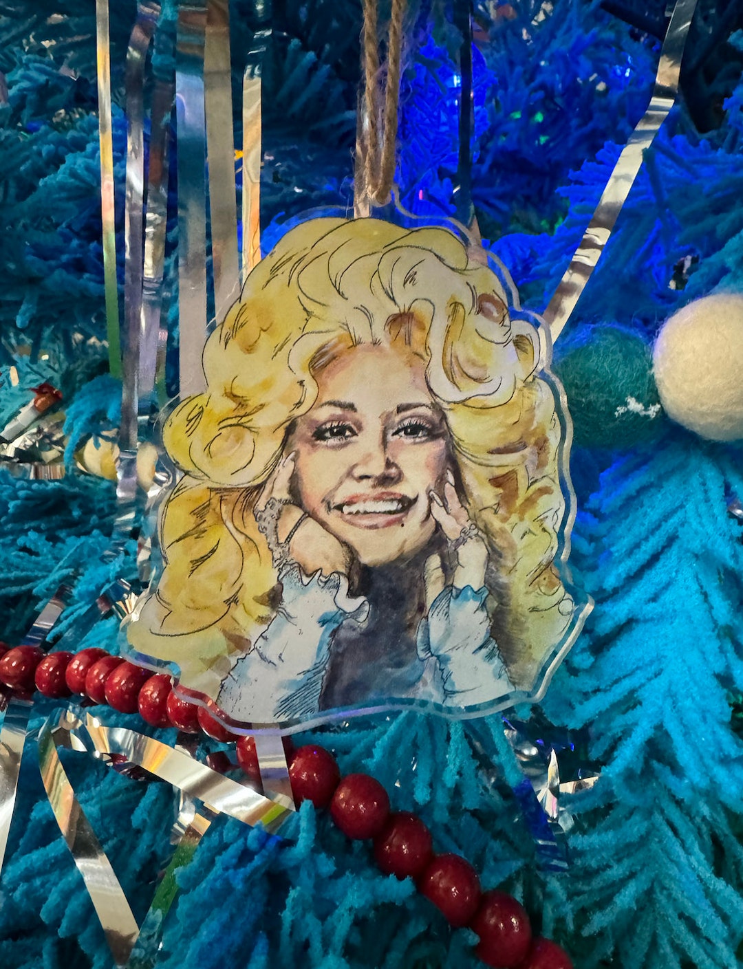 2D FLAT Personalized Pink Makeup Acrylic Ornament, Makeup Christmas Ornament, Teen Girl Ornament, Xmas Artist Christmas Ornament Decor Gift