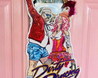 610 Stomper Pussy Footer Mardi Gras Door Hanger: New Orleans Art, Door Hanger, New Orleans Decor, Louisiana, 504 Funk, Outdoor, Door Wreath
