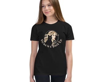 Karma is a Cat Kids Youth Halloween Taylor T-Shirt