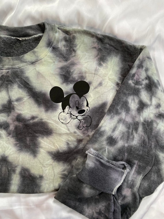 Tie Dye Mickey Mouse Crew Neck 