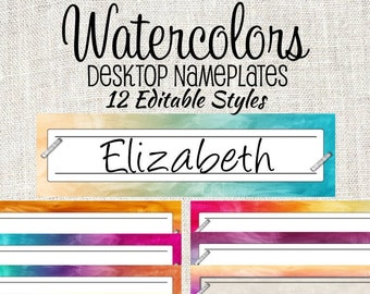 Chevron Student Desk Name Tags Student Nameplates Student Etsy