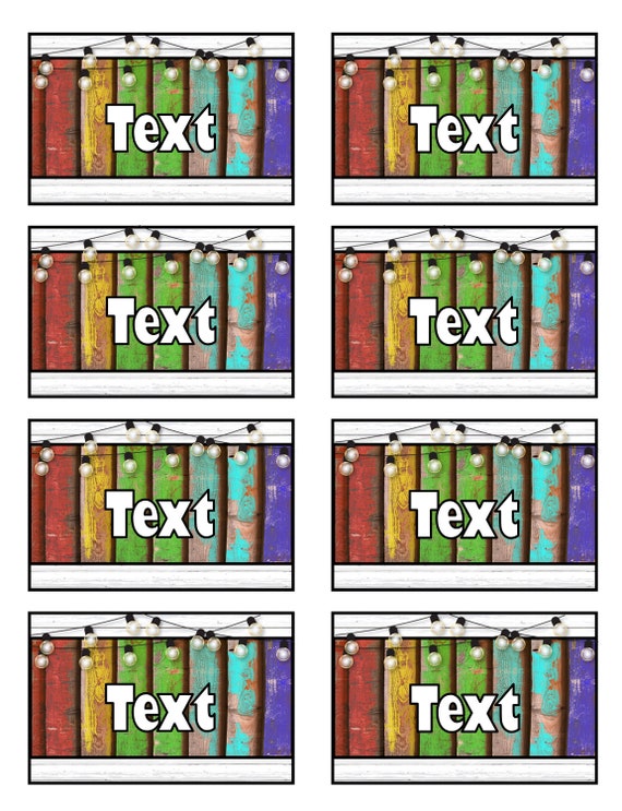 Summer Boardwalk Name Badge s Cubby s Classroom Etsy
