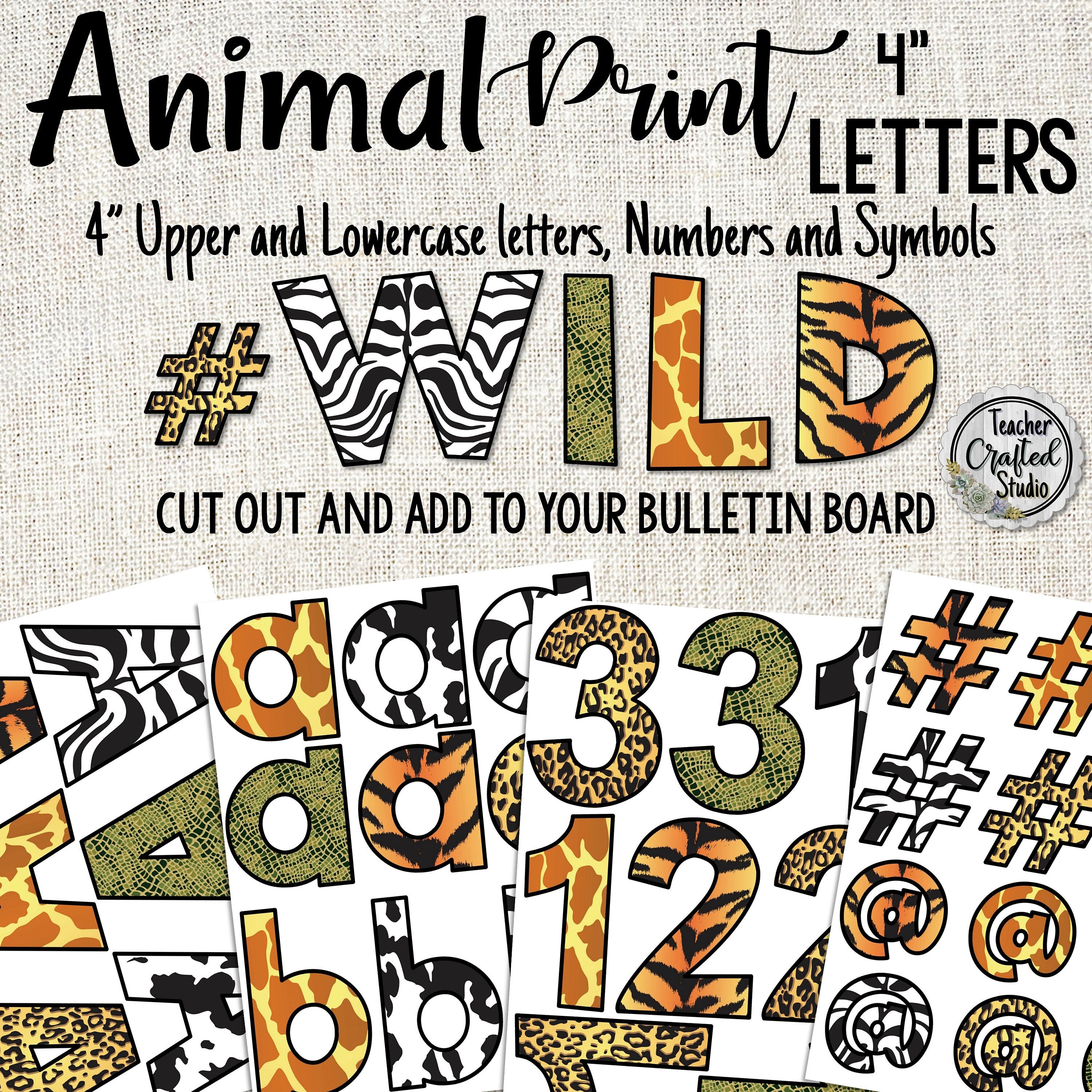 Printable Letters & Numbers for Bulletin Boards and Signs, 4 PDF Sets,  Light Colors, Banners, Print and Cut, Classroom, Download, 5 Inches 