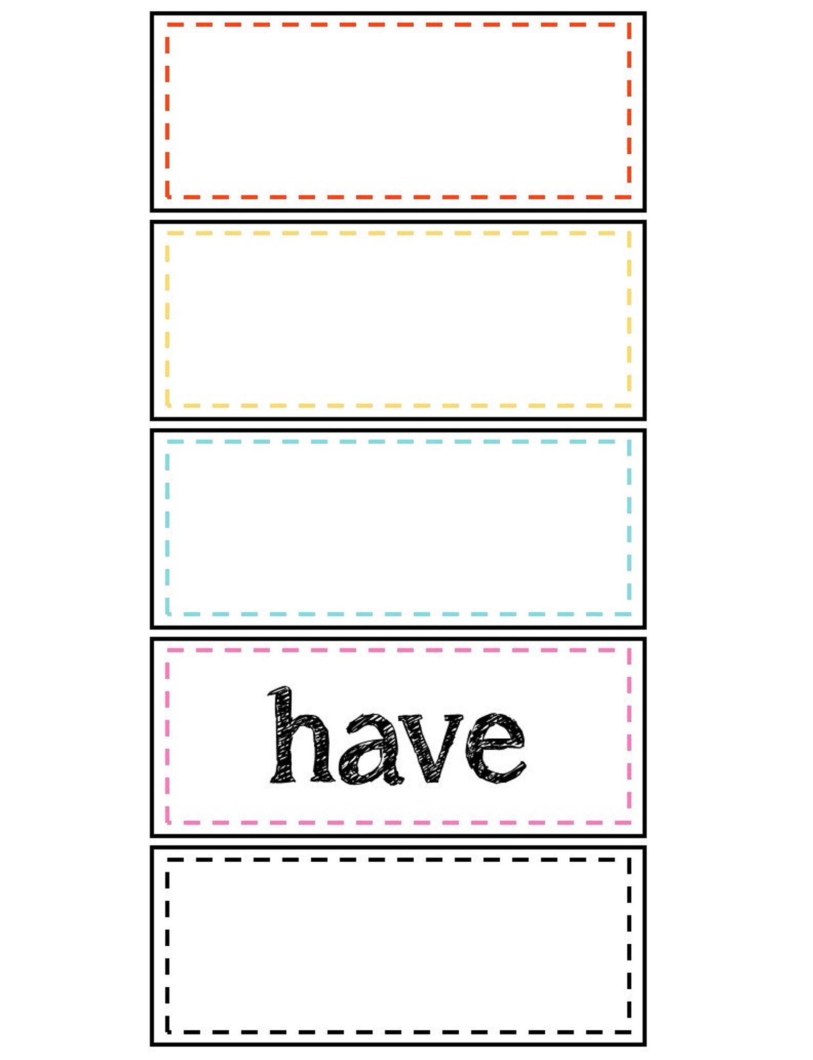 Rainbow Chevron Word Wall Classroom Set | Banner and Editable Cards ...