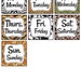 Animal Print Mini Calendar Set | Classroom Calendar | Pocket Calendar ...