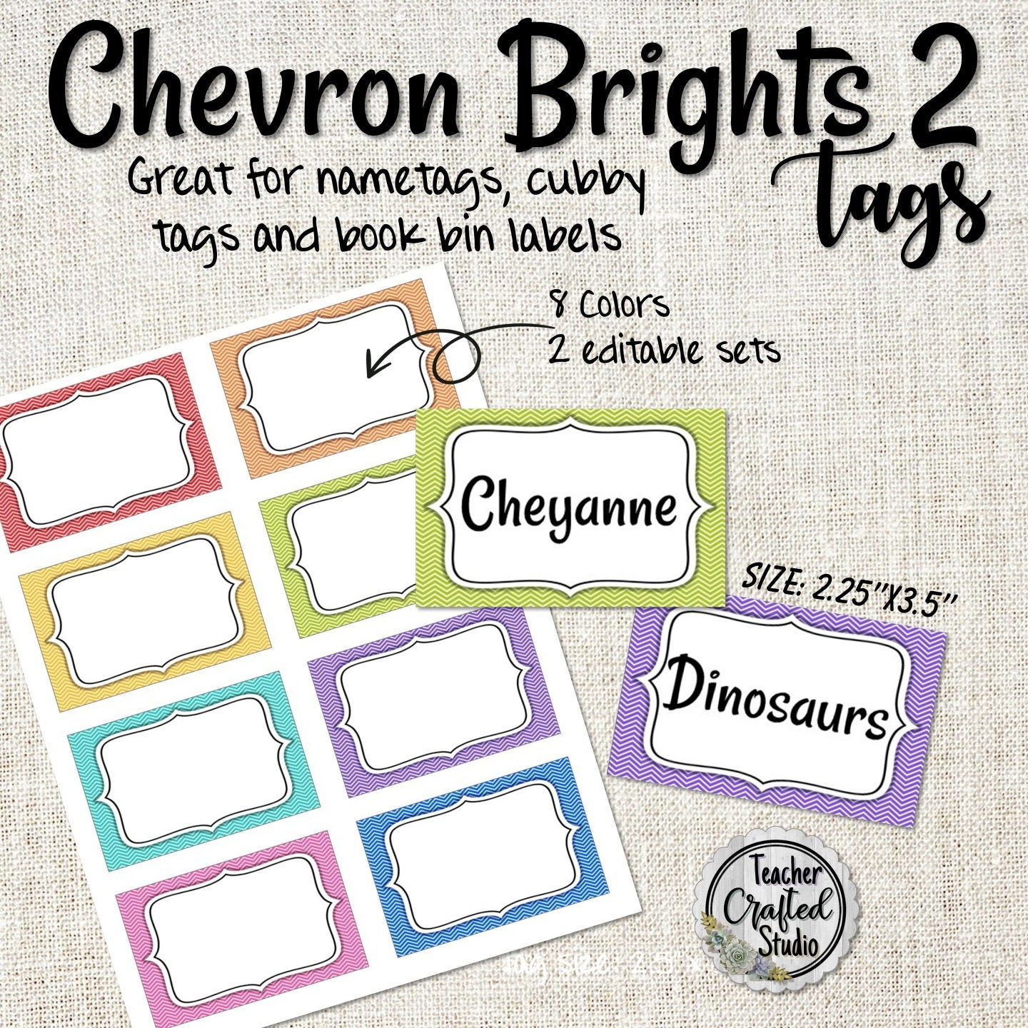 chevron-brights-2-tags-name-badge-tags-classroom-labels-back-to-school-book-bin-tags-etsy