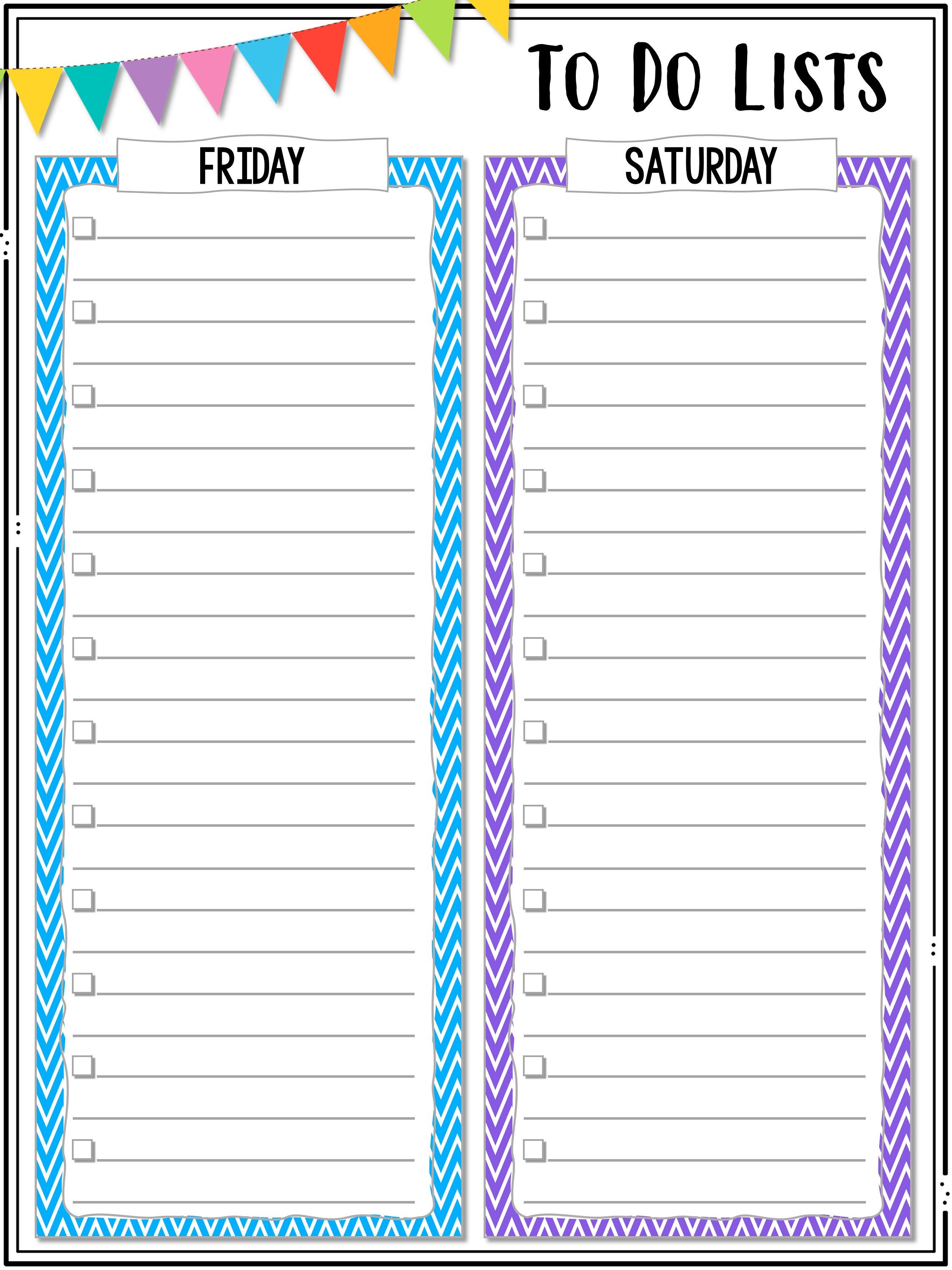 Chevron to Do Lists Printable to Do Lists Colorful to Do Lists Teacher Chevron to Do Lists Printable to Do Lists Colorful to Do Lists Teacher